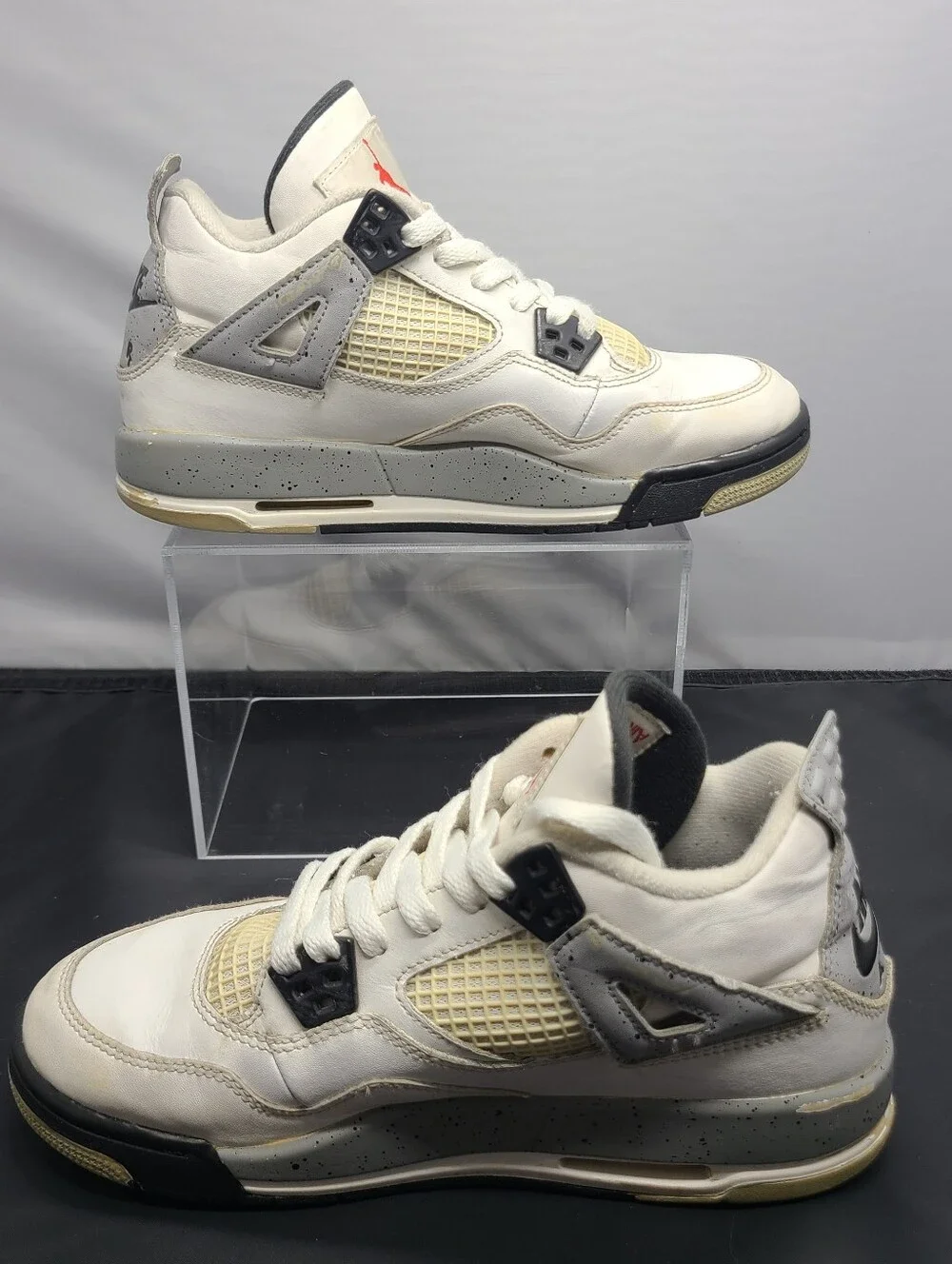Jordan 4 Retro White Cement kids size 4.5Y